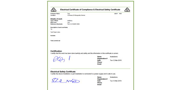 certificate generation software screen shot